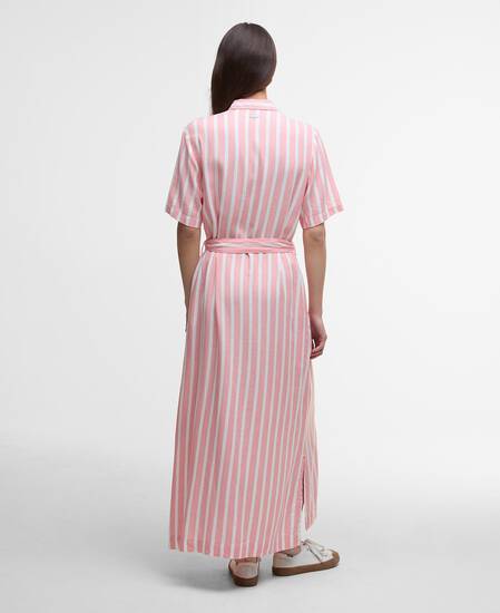 Adelaide Maxi Dress Coral Stripe Adelaide Maxi Dress Coral Stripe