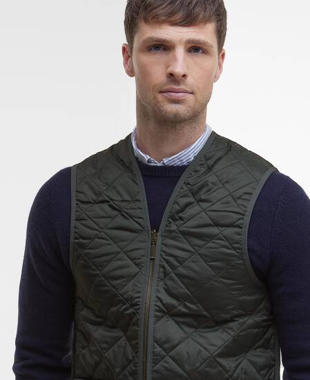 Gilet trapuntato/fodera con zip 