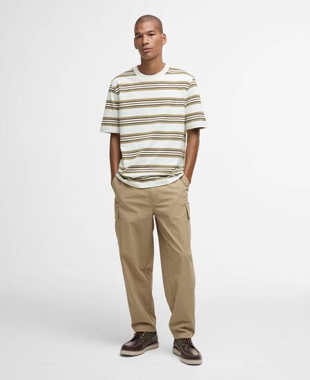 T-Shirt Sandwick Striped Relaxed Whisper White