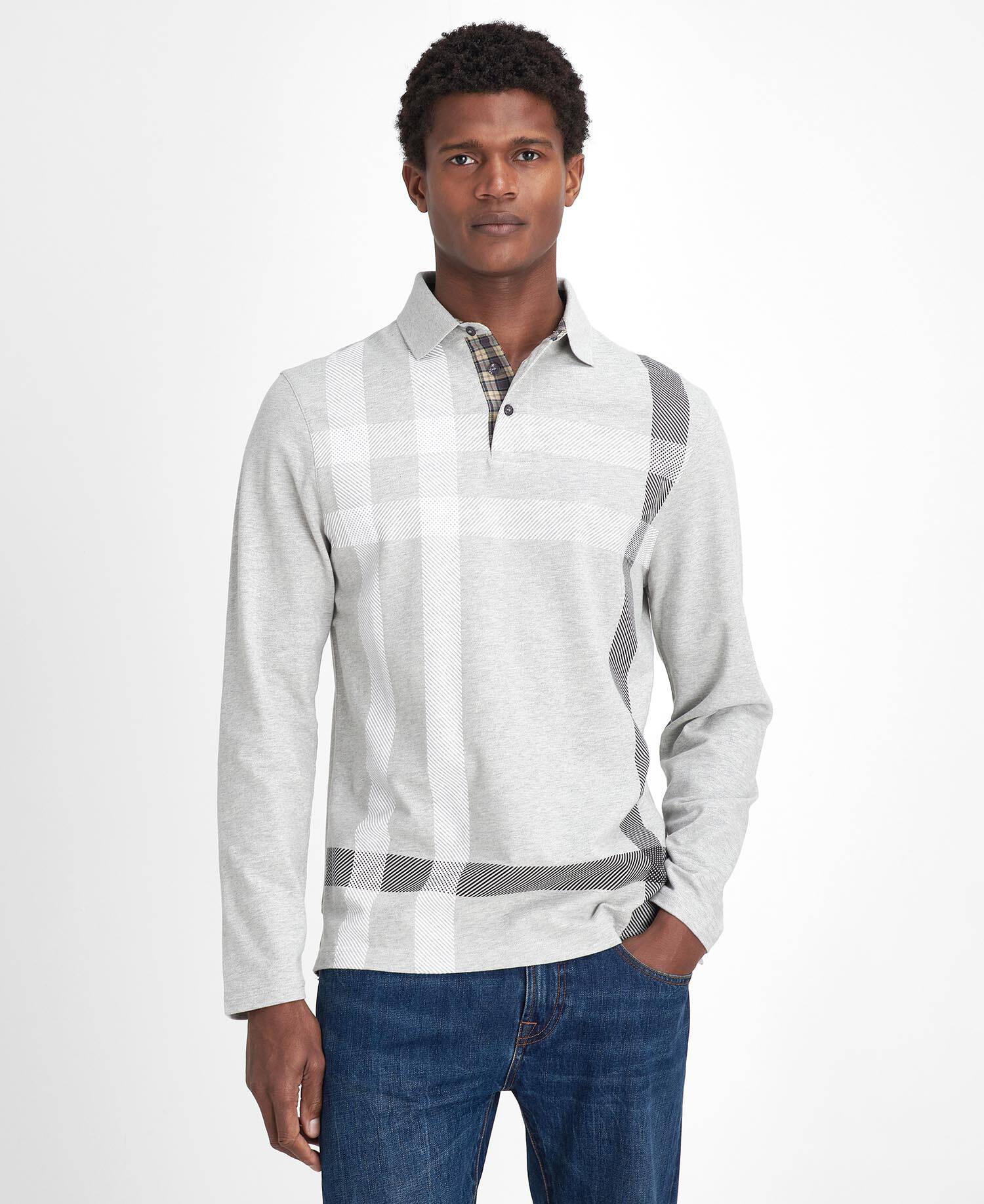 Blaine Tartan Long-Sleeved Polo Shirt image number 0