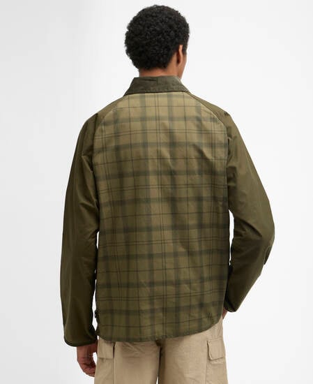 Festival Modified Bedale Casual Jacket Dusky Green Tartan