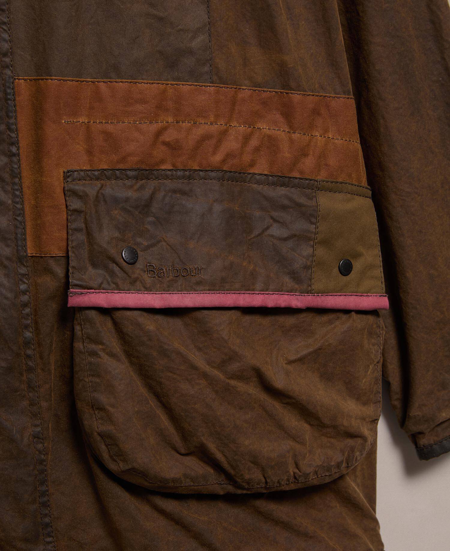Barbour Re-loved Men's Durham Waxed Jacket - Size 42 Olive image number 3