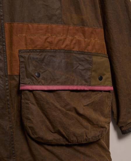 Barbour Re-loved Men's Durham Waxed Jacket - Size 42 Olive