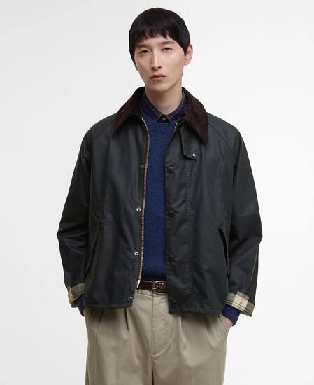 Modified Transport Waxed Jacket Sage