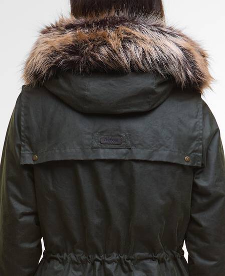 Durham City Waxed Parka Fern