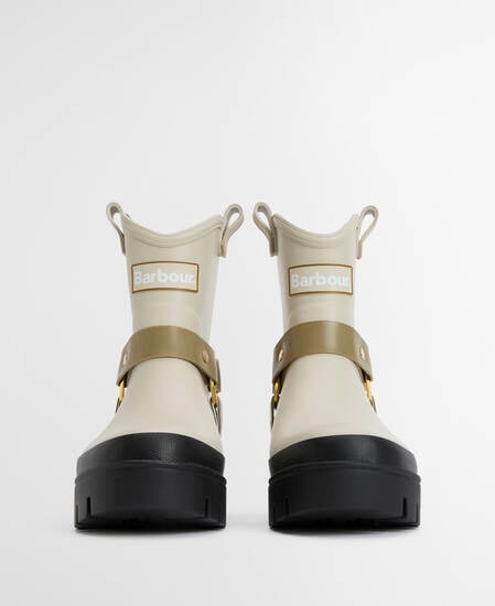 Elley Harness Wellington Boots Light Oak/Bleached Olive