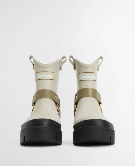 Elley Harness Wellington Boots Light Oak/Bleached Olive