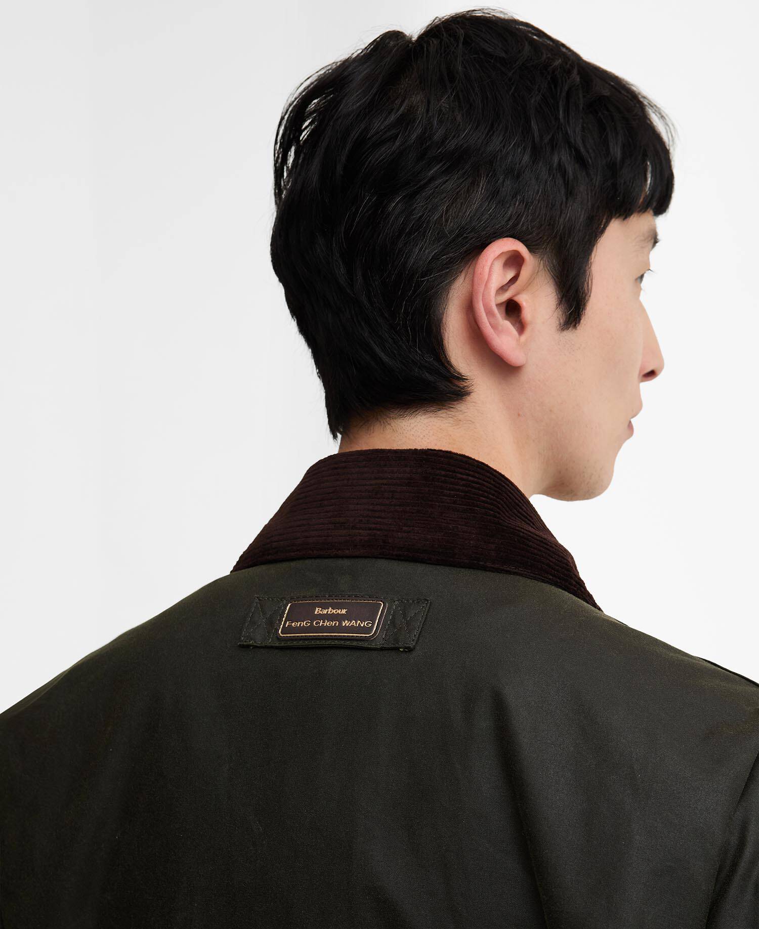 Barbour x Feng Chen Wang Porter Waxed Jacket Archive Olive image number 8