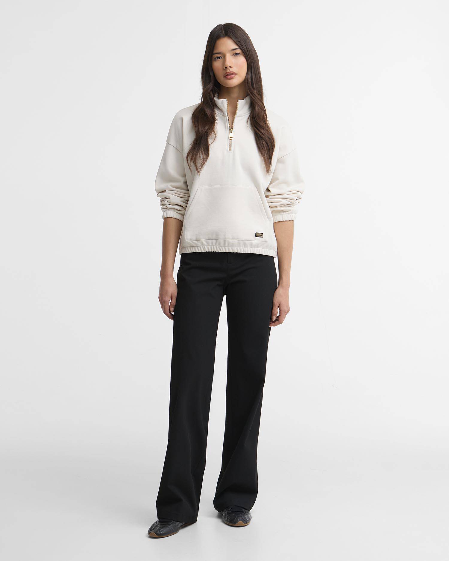 Nova Quarter-Zip Sweatshirt Light Stone image number 1