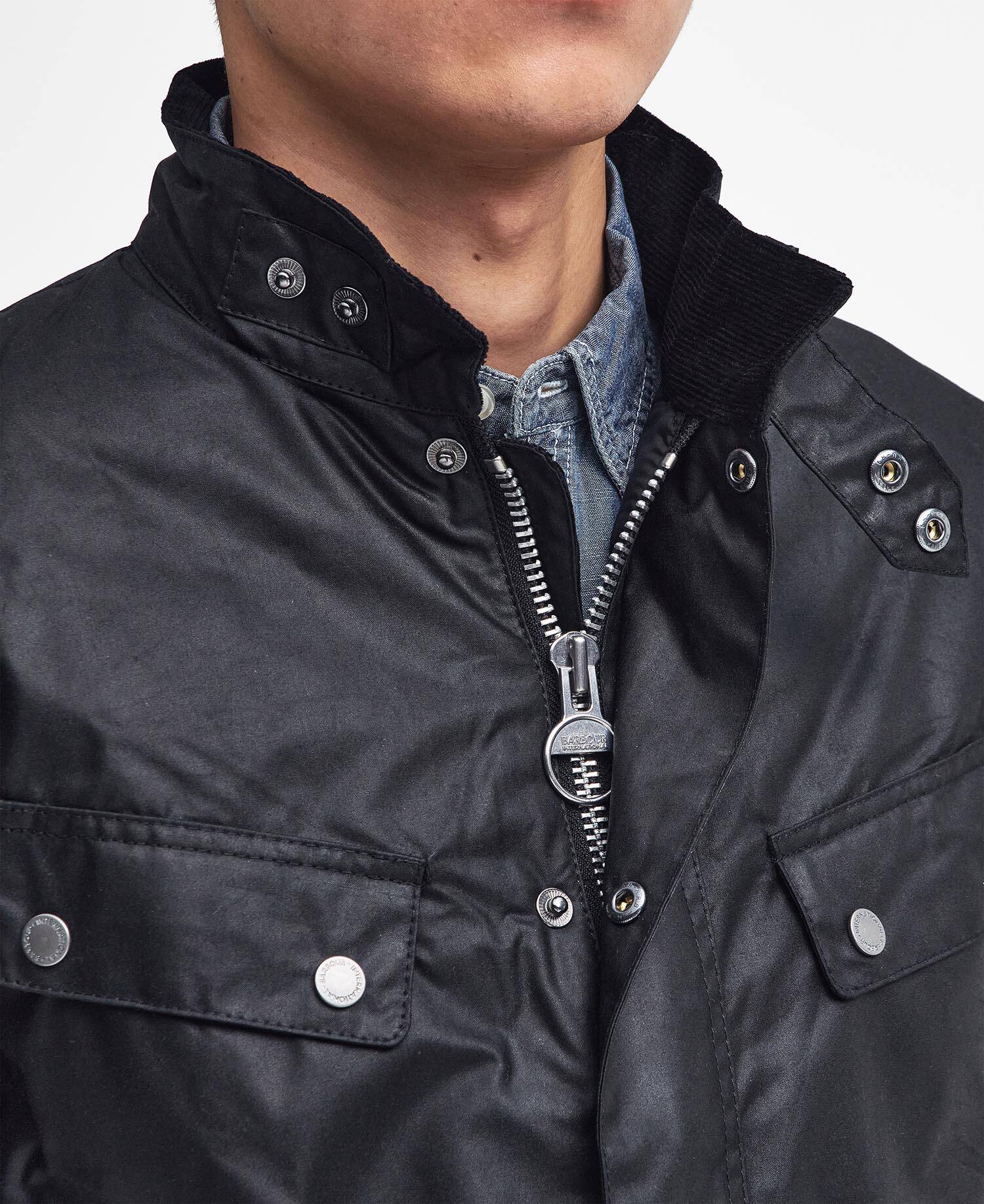 Tourer Duke Waxed Jacket Classic Black image number 4
