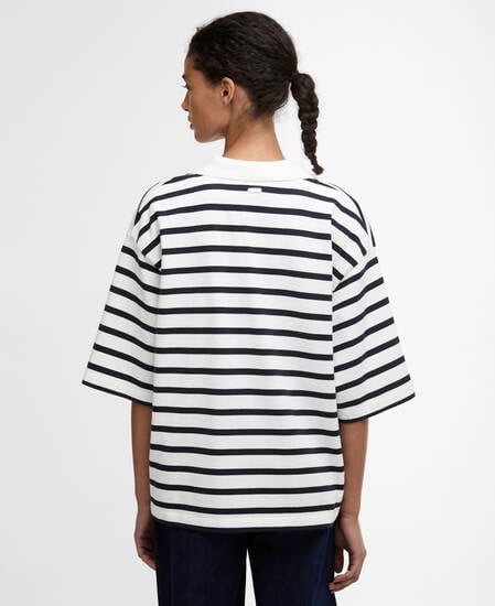 T-Shirt Inez Striped Cloud / Dark Navy Stripe