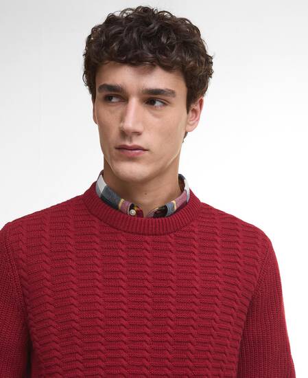 Cleveland Crew Neck Jumper Biking Red Cleveland Crew Neck Jumper Biking Red