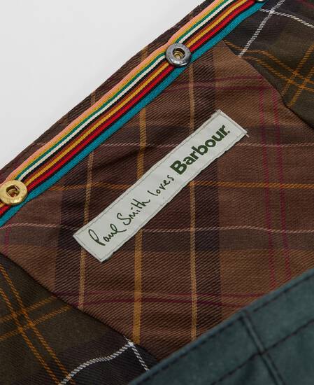 Paul Smith loves Barbour Waxed Hood Dark Slate