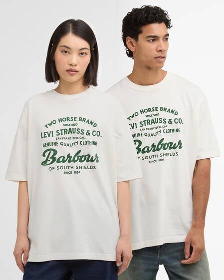 Barbour x Levi's Graphic T-Shirt Whisper White