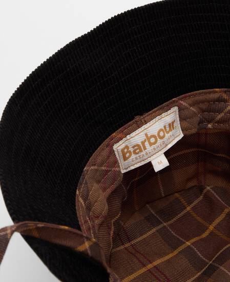 Brackley Waxed Bucket Hat Merlot/Black