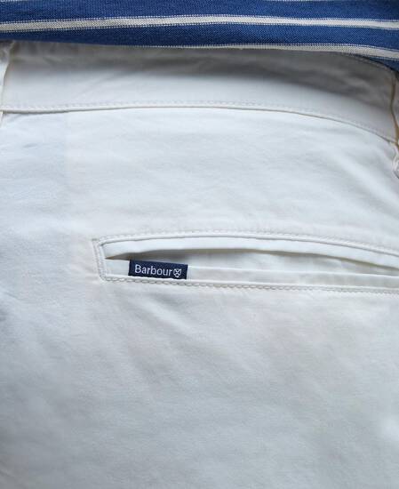Shorts cargo in twill Whisper White