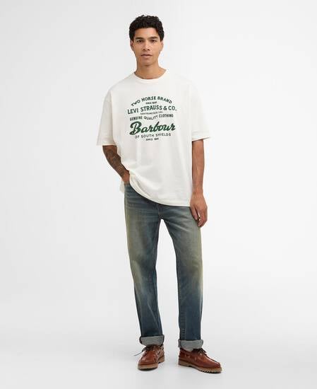 Barbour x Levi's Graphic T-Shirt Whisper White