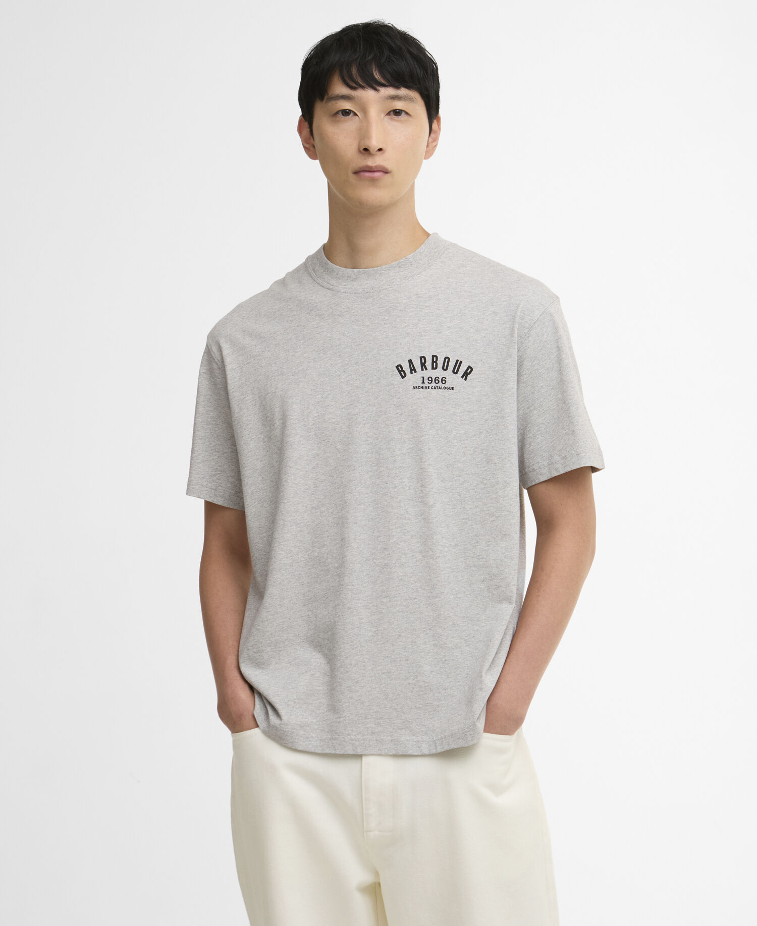 1966 Graphic Oversized T-Shirt Grey Marl