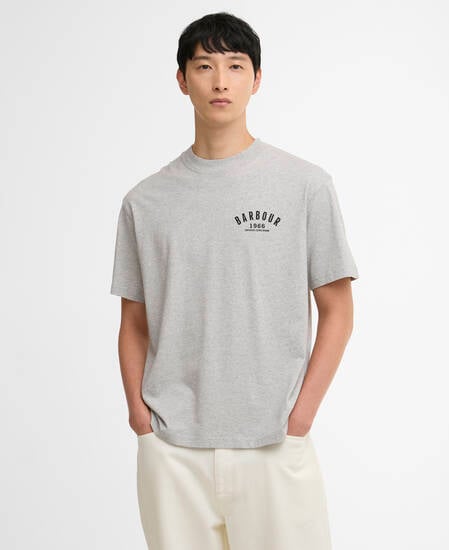 1966 Graphic Oversized T-Shirt Grey Marl