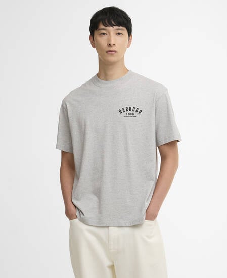 T-Shirt 1966 Graphic Oversized Grey Marl