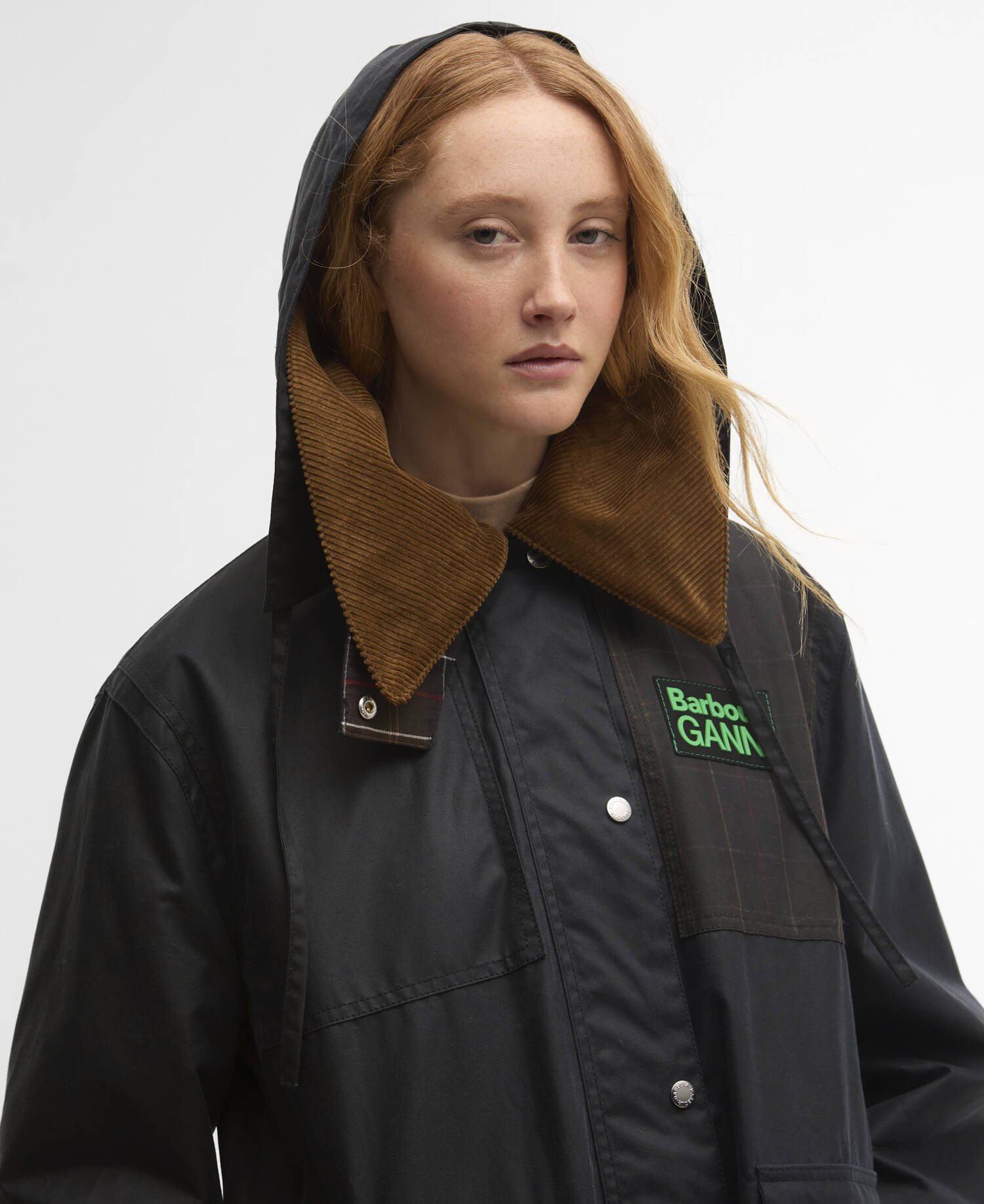 Barbour x GANNI Waxed Duffle Coat image number 7