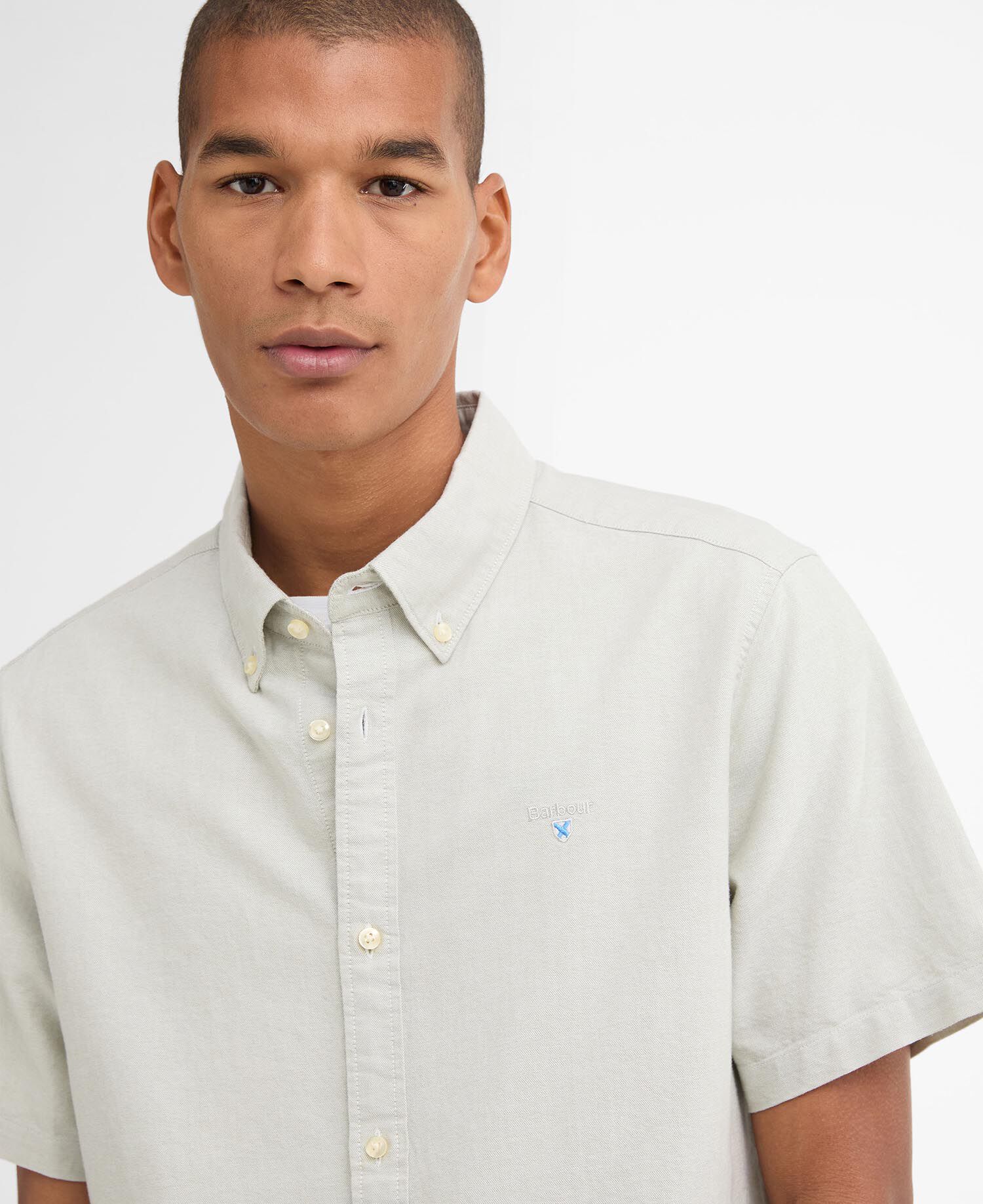 Hemd Oxtown Short Sleeve Tailored Sea Green