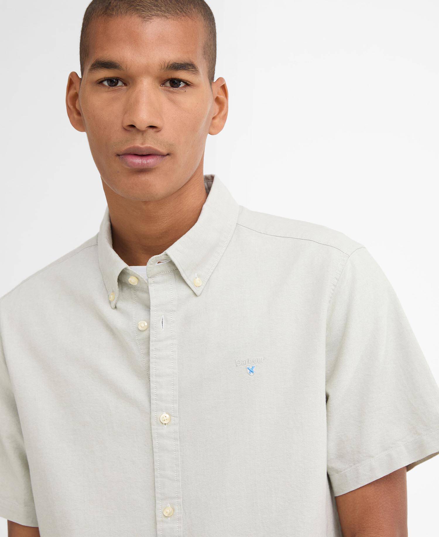 Hemd Oxtown Short Sleeve Tailored Sea Green image number 3