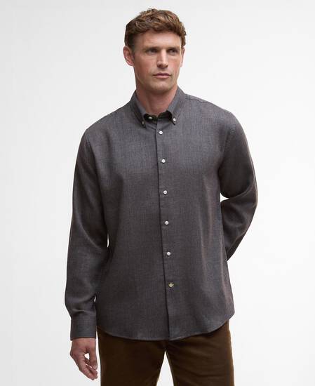 Camicia Tamish a maniche lunghe con vestibilità regular Grey Marl Camicia Tamish a maniche lunghe con vestibilità regular Grey Marl
