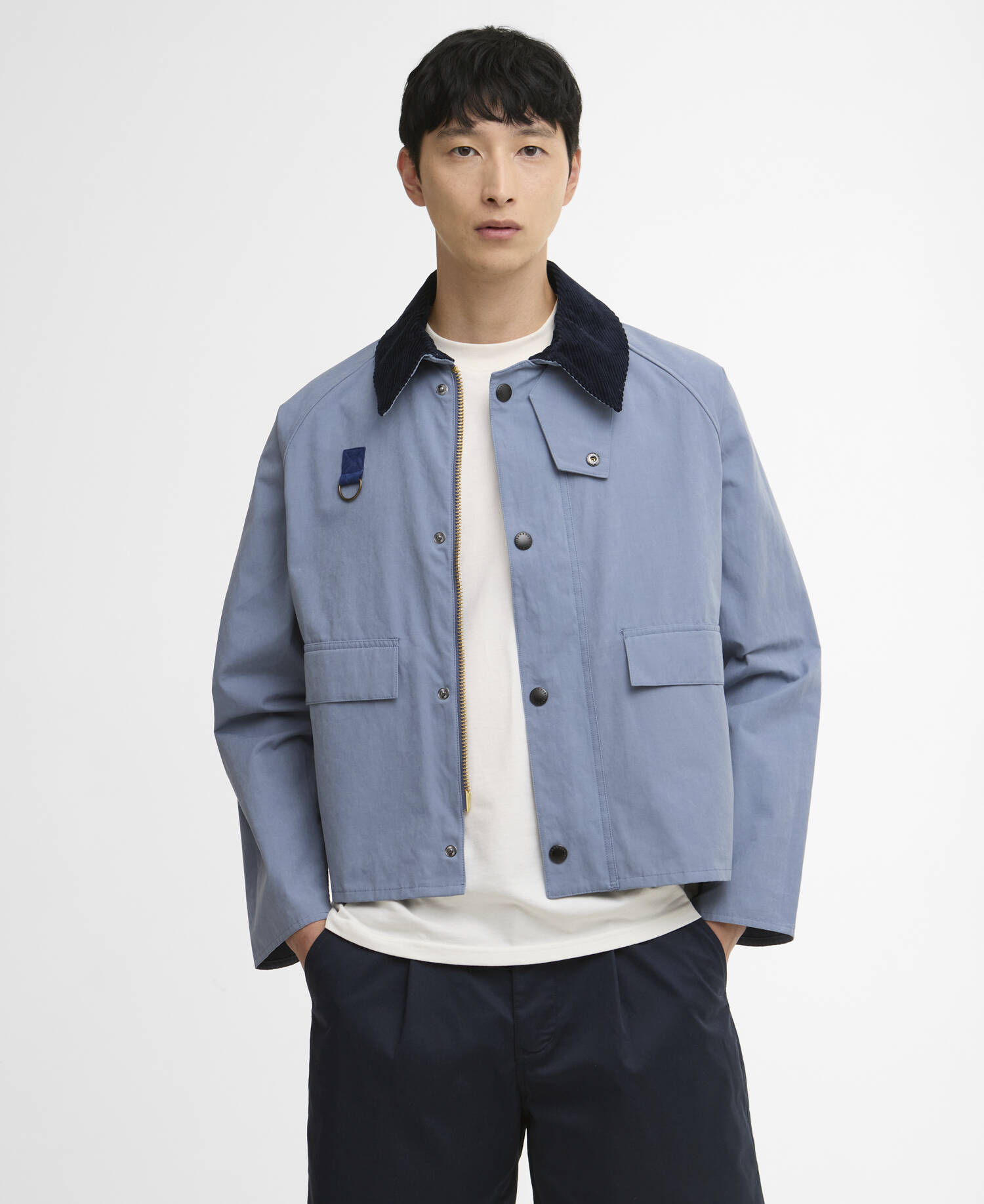 Spey Oversized Casual Jacket Washed Blue image number 0