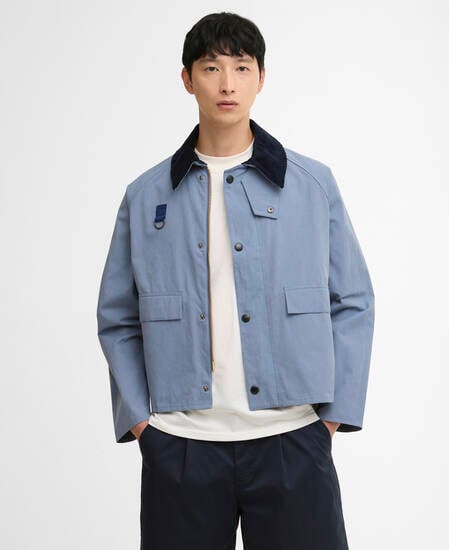 Spey Oversized Casual Jacket Washed Blue