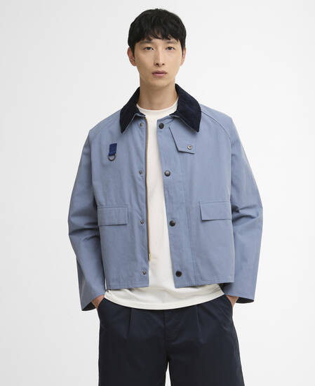 Spey Oversized Casual Jacket Washed Blue