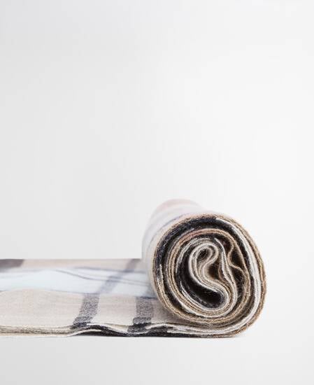 Verona Tartan Pashmina Scarf Rosewood Tartan