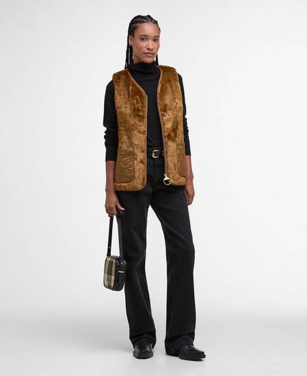Gilet Karin in ecopelliccia Brown Fur
