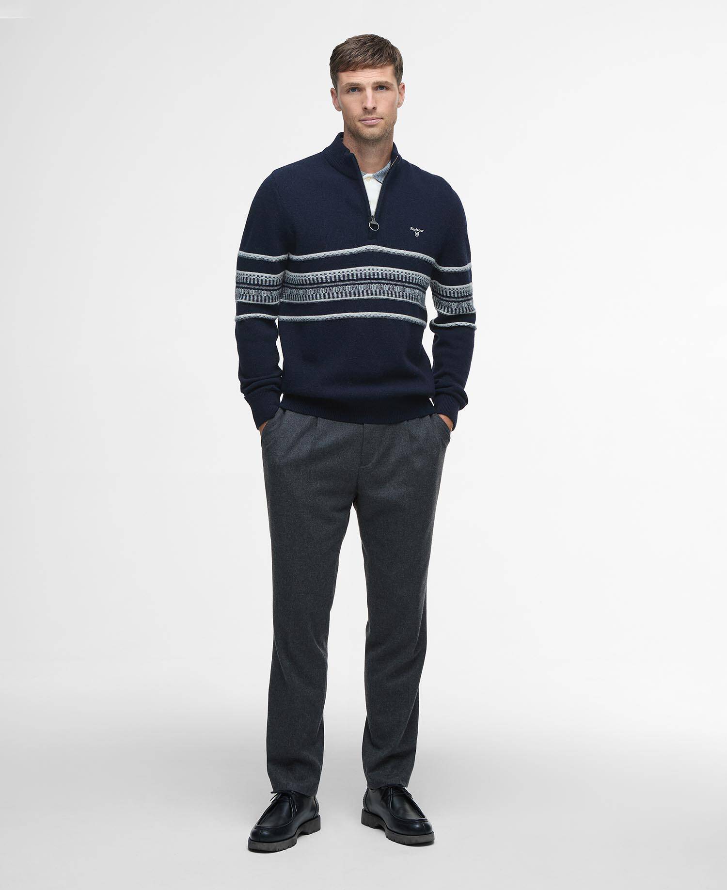 Kepwick Quarter-Zip Jumper Navy image number 1