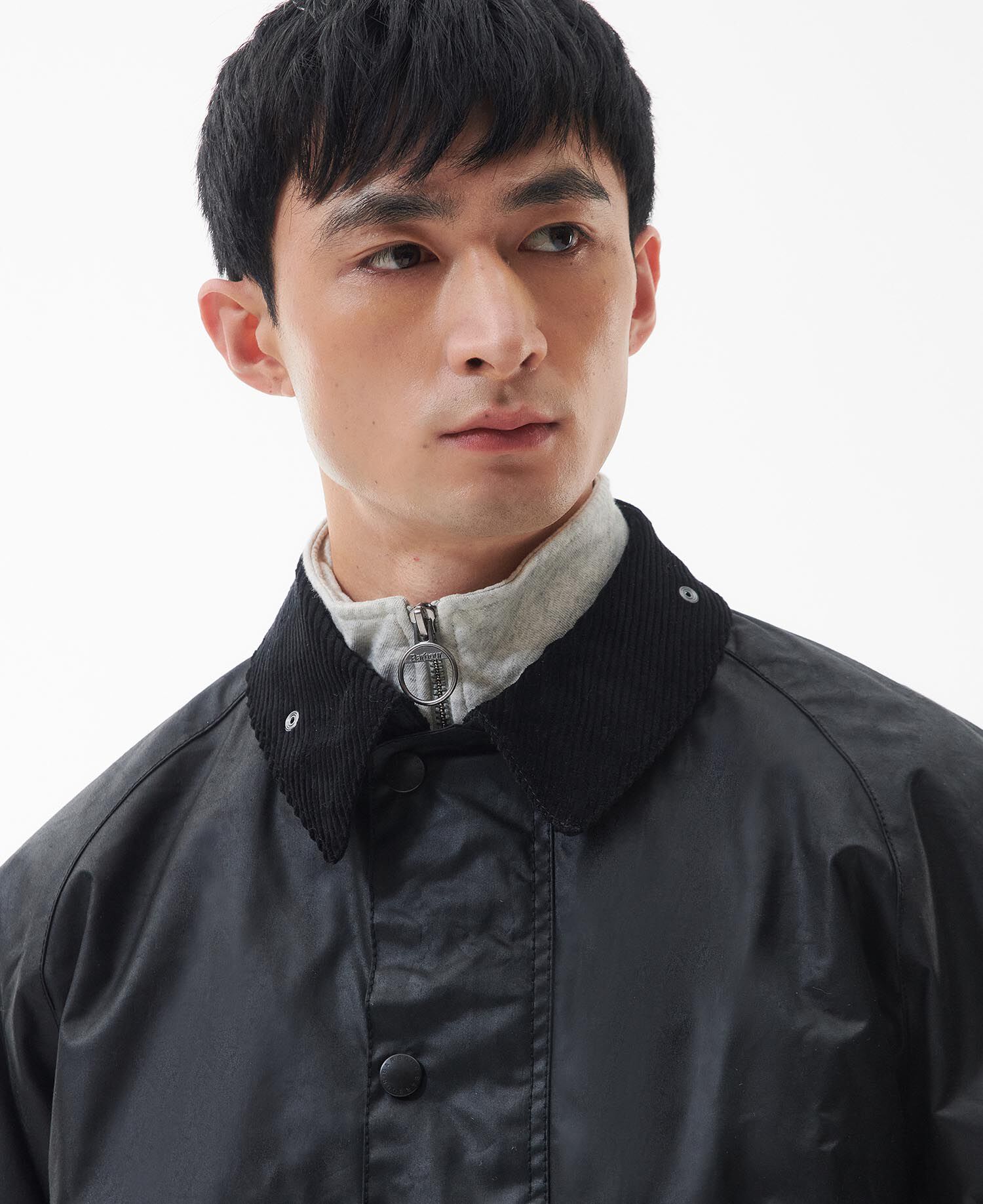 ジャケット・アウター Barbour TRANSPORT 36 waxed cotton black Transport Wax Jacket Black - Uncle Otis