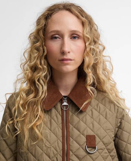 Aylesby Quilted Jacket Dusky Green