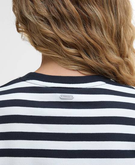 Felpa Robyn con motivo a righe Dark Navy Stripe