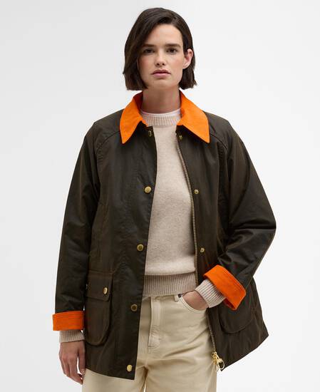 Wachsjacke Icons Modern Beadnell Olive/Ancient