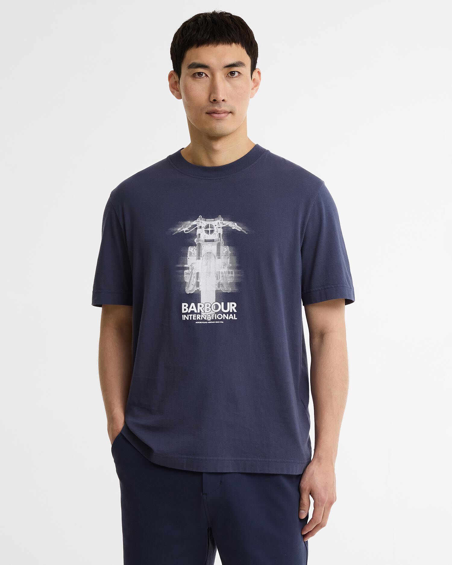 Hocking Graphic T-Shirt Oxford Navy