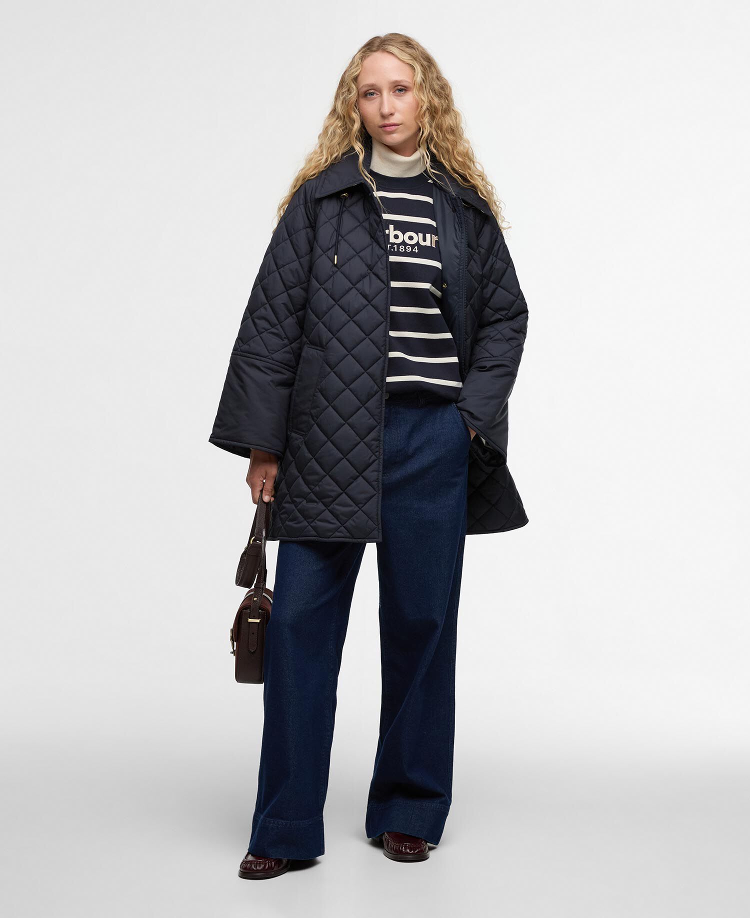 Giacca trapuntata Cara Dark Navy/Ancient Poplar