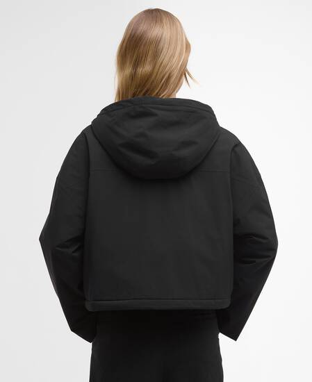 Atlanta Cropped Waterproof Jacket Black
