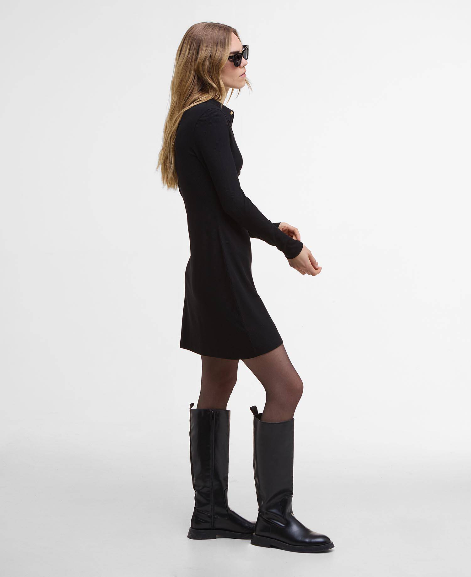 Chloe Ribbed Mini Dress image number 1