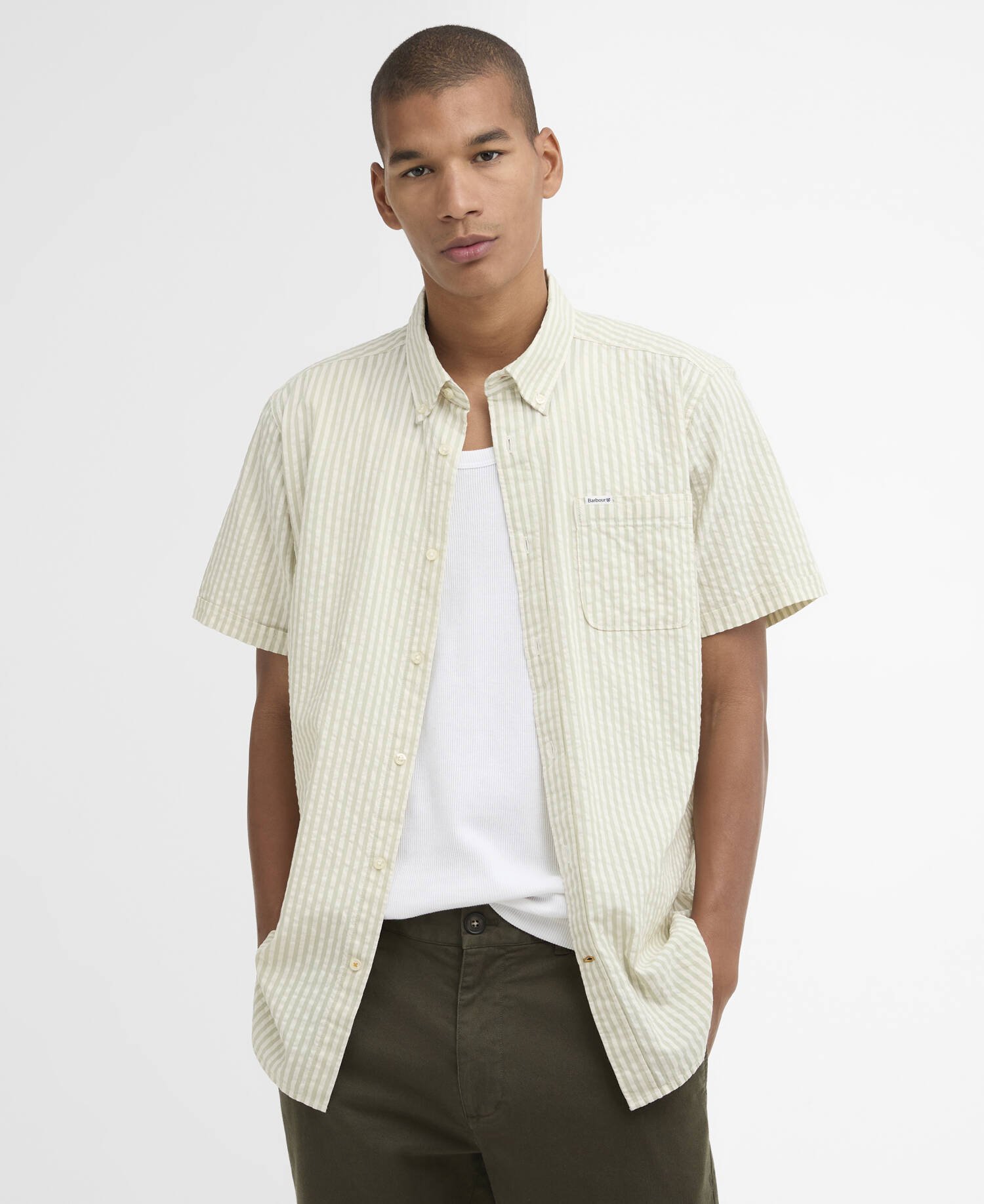 Cresswell Seersucker Regular Short-Sleeved Shirt image number 0