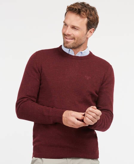 Essential Tisbury Crew-Neck Jumper Ruby
