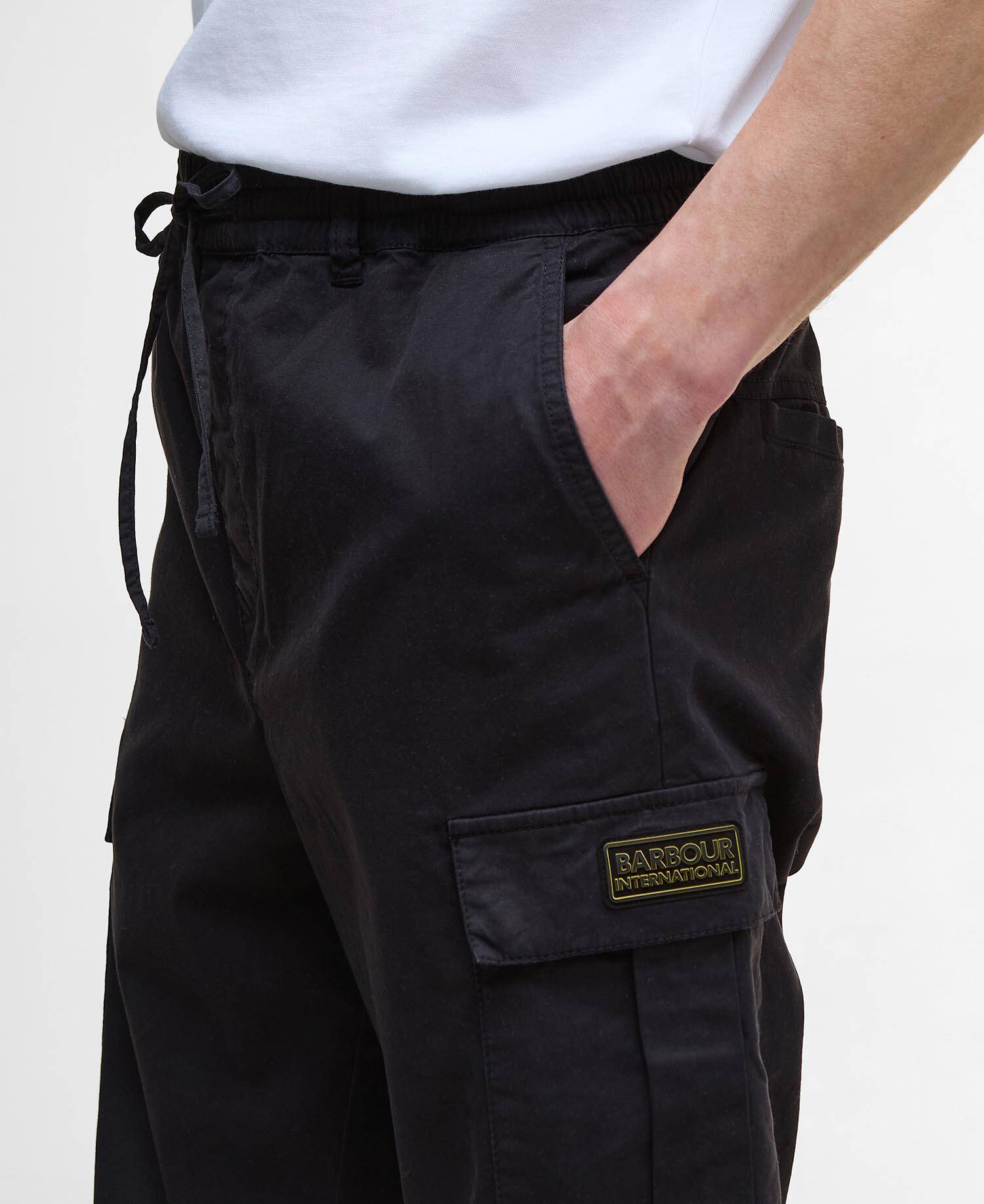Outline Cargo Trousers Black image number 3