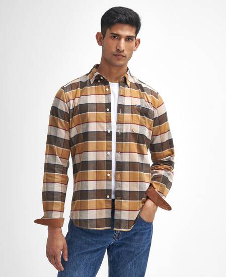 Valley Tailored Long-Sleeved Shirt Classic Brown Valley Tailored Long-Sleeved Shirt Classic Brown