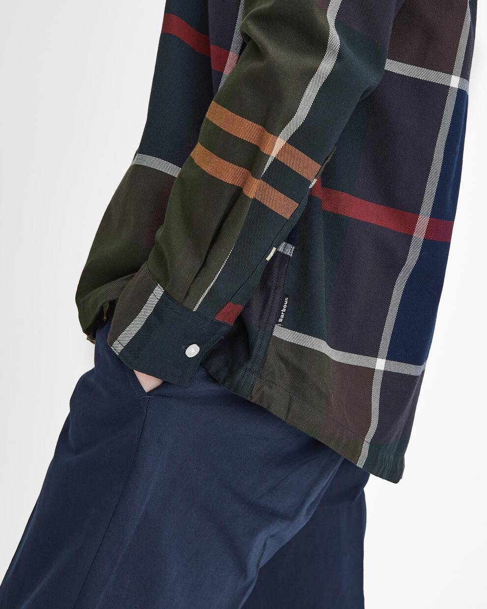 Camicia in tartan oversize a maniche lunghe Renford