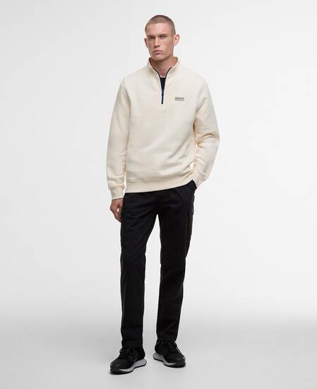 Sweatshirt Clipper Half-Zip Calico White