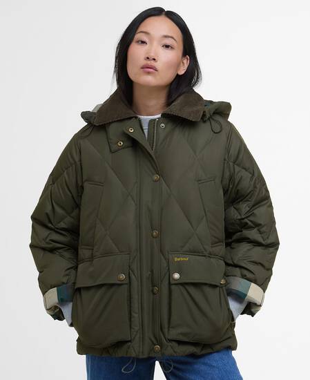 Yasmin Down Puffer Jacket Olive