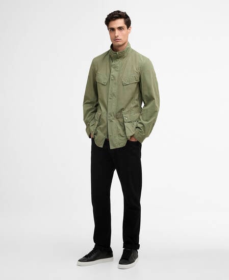 Garment Dyed Duke Casual Jacket Burnt Olive